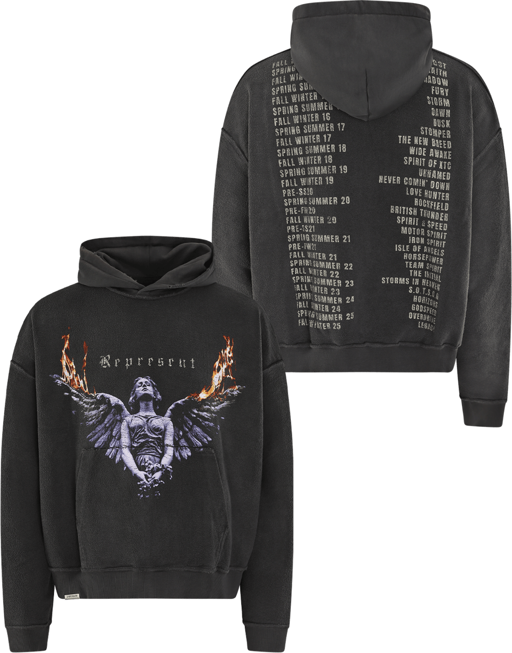 Represent Heren Reversible Living Legacy Tour Grijs