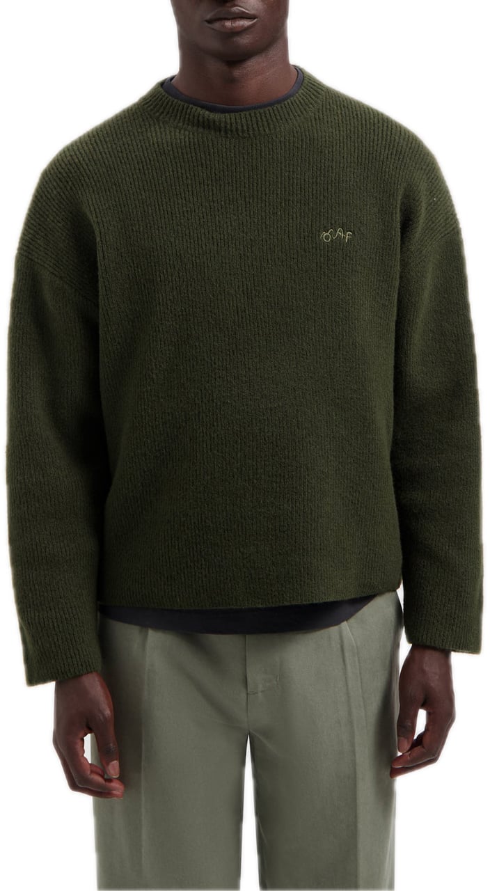 ØLÅF Signature Knitted Crewneck Groen