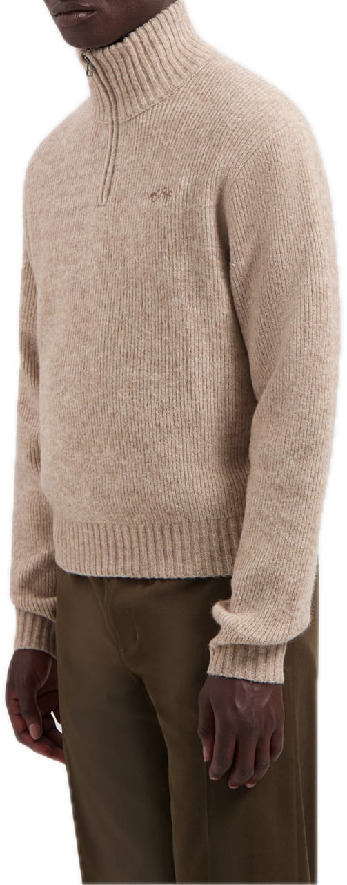 ØLÅF Signature Knitted zipmock Beige