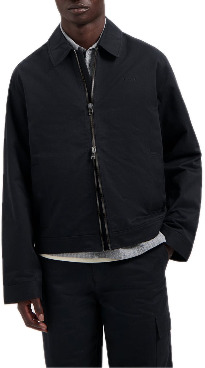 ØLÅF Structured jacket Zwart