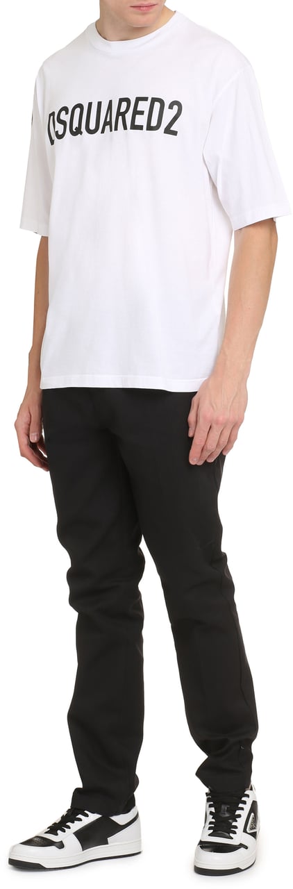 Dsquared2 Cotton crew-neck T-shirt Wit