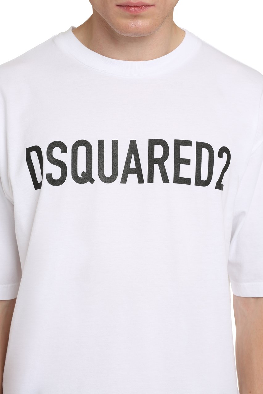 Dsquared2 Cotton crew-neck T-shirt Wit