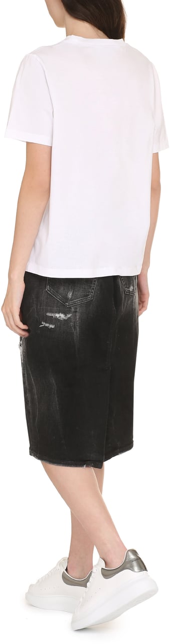 Dsquared2 Logo cotton t-shirt Wit