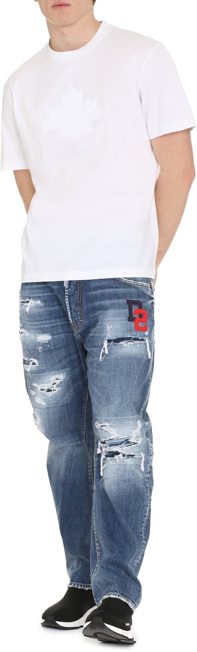 Dsquared2 Cotton crew-neck T-shirt Wit