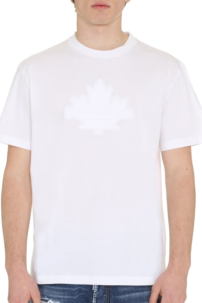 Dsquared2 Cotton crew-neck T-shirt Wit