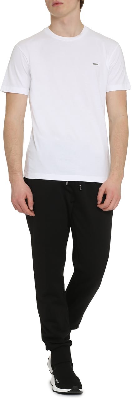 Dsquared2 Cotton crew-neck T-shirt Wit