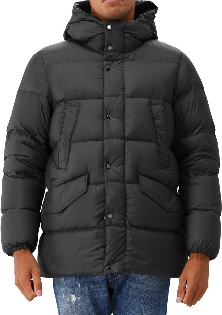 Woolrich Woolrich Jas Zwart Cloud Davis Parka Zwart