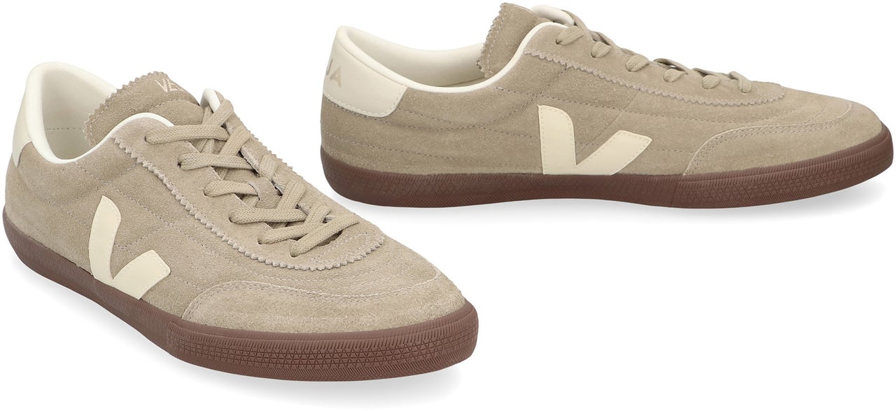Veja Dames Panenka Suede Sneaker Taupe Groen
