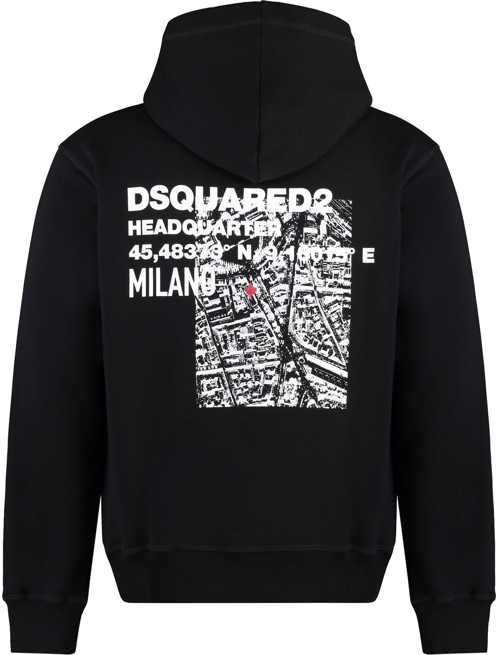 Dsquared2 Cotton hoodie Zwart