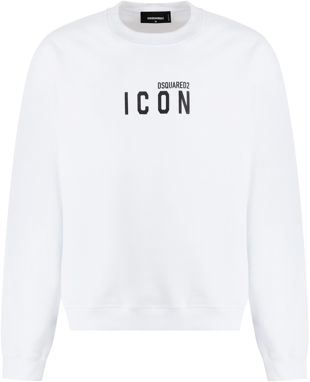 Dsquared2 Cotton crew-neck sweatshirt with logo Wit