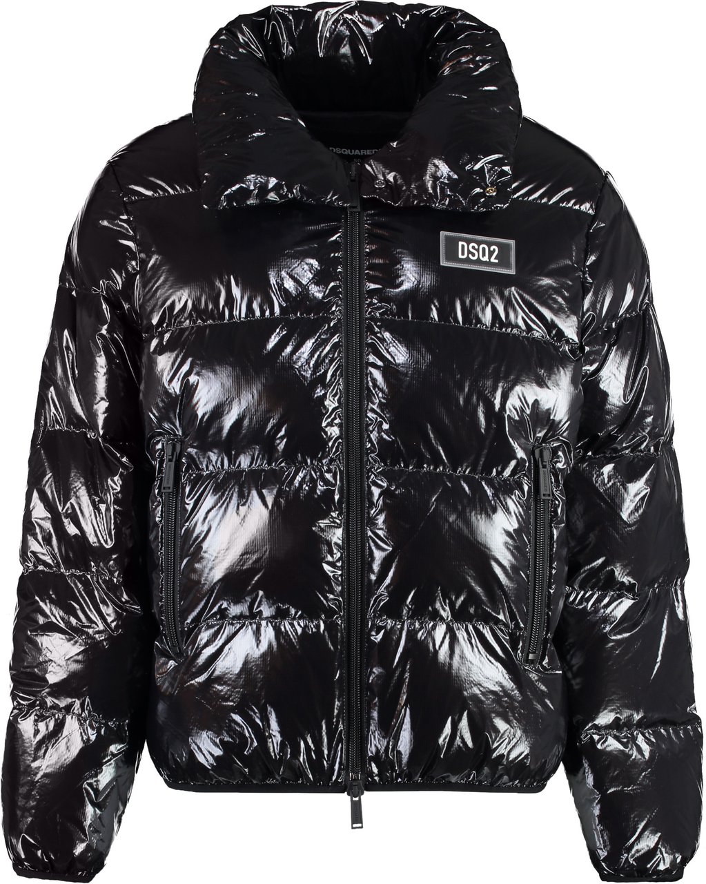 Dsquared2 Glossy nylon down jacket Zwart
