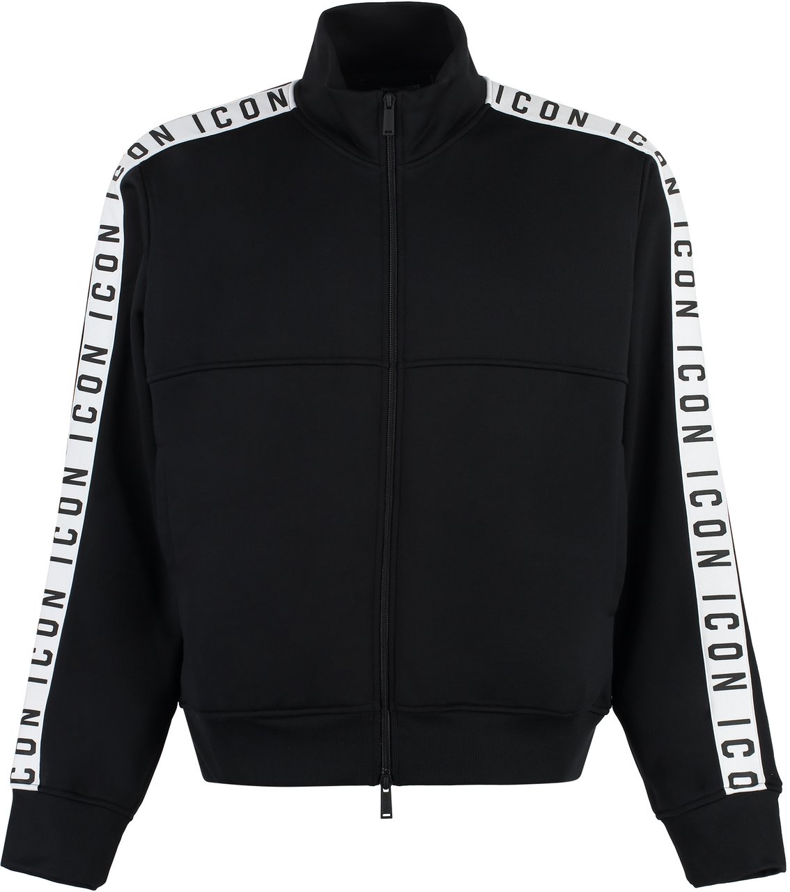 Dsquared2 Dean full-zip nylon sweatshirt Zwart