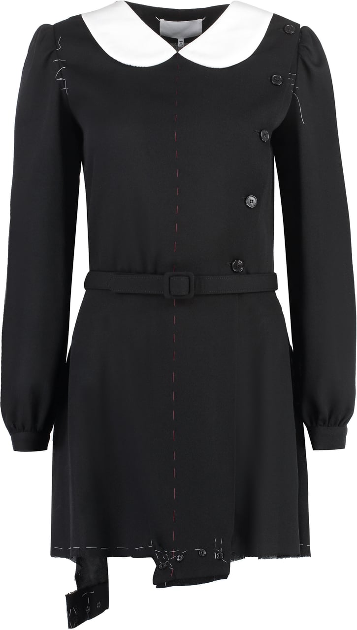 Maison Margiela Wool playsuit Zwart