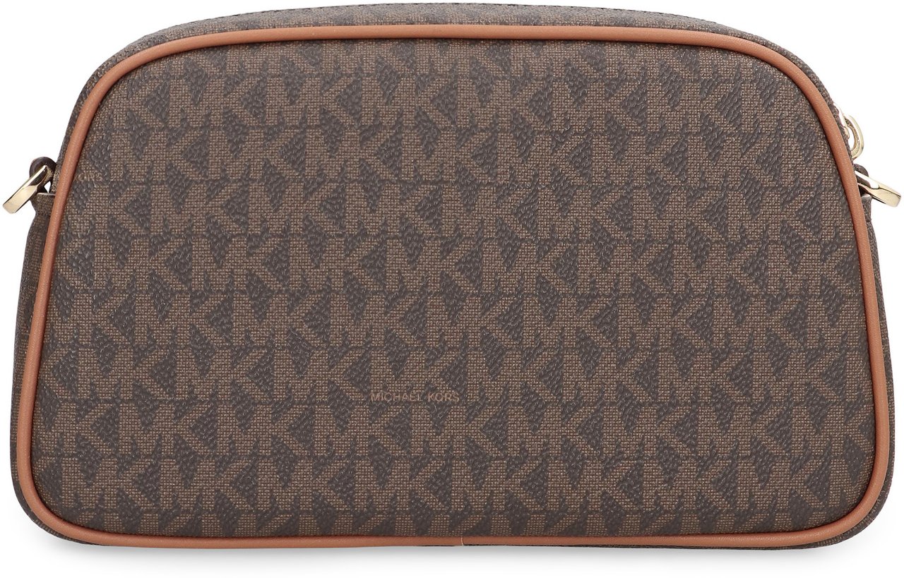 Michael Kors Jet Set coated canvas camera bag Bruin