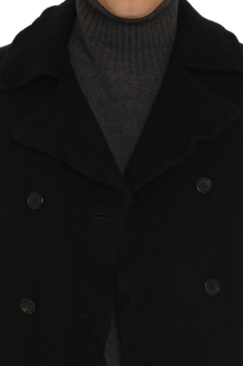 Comme des Garçons Wool blend peacoat Blauw