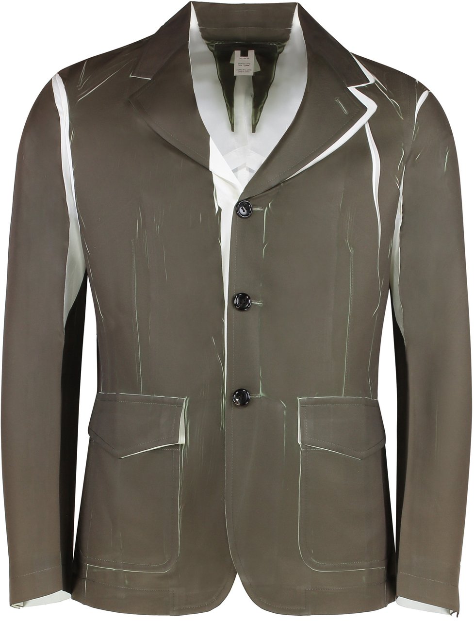Comme des Garçons Single-breasted three-button jacket Groen