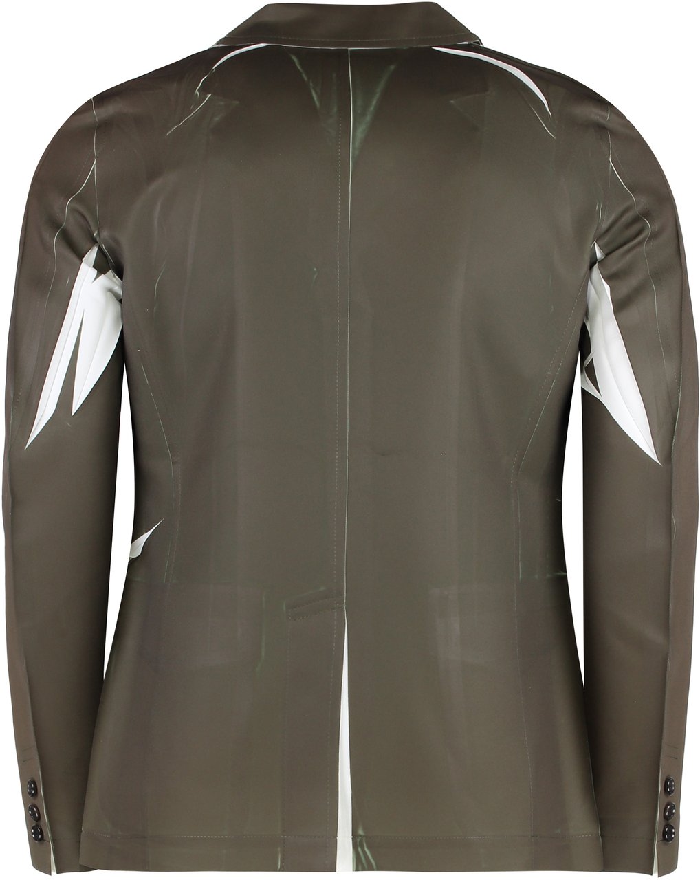Comme des Garçons Single-breasted three-button jacket Groen