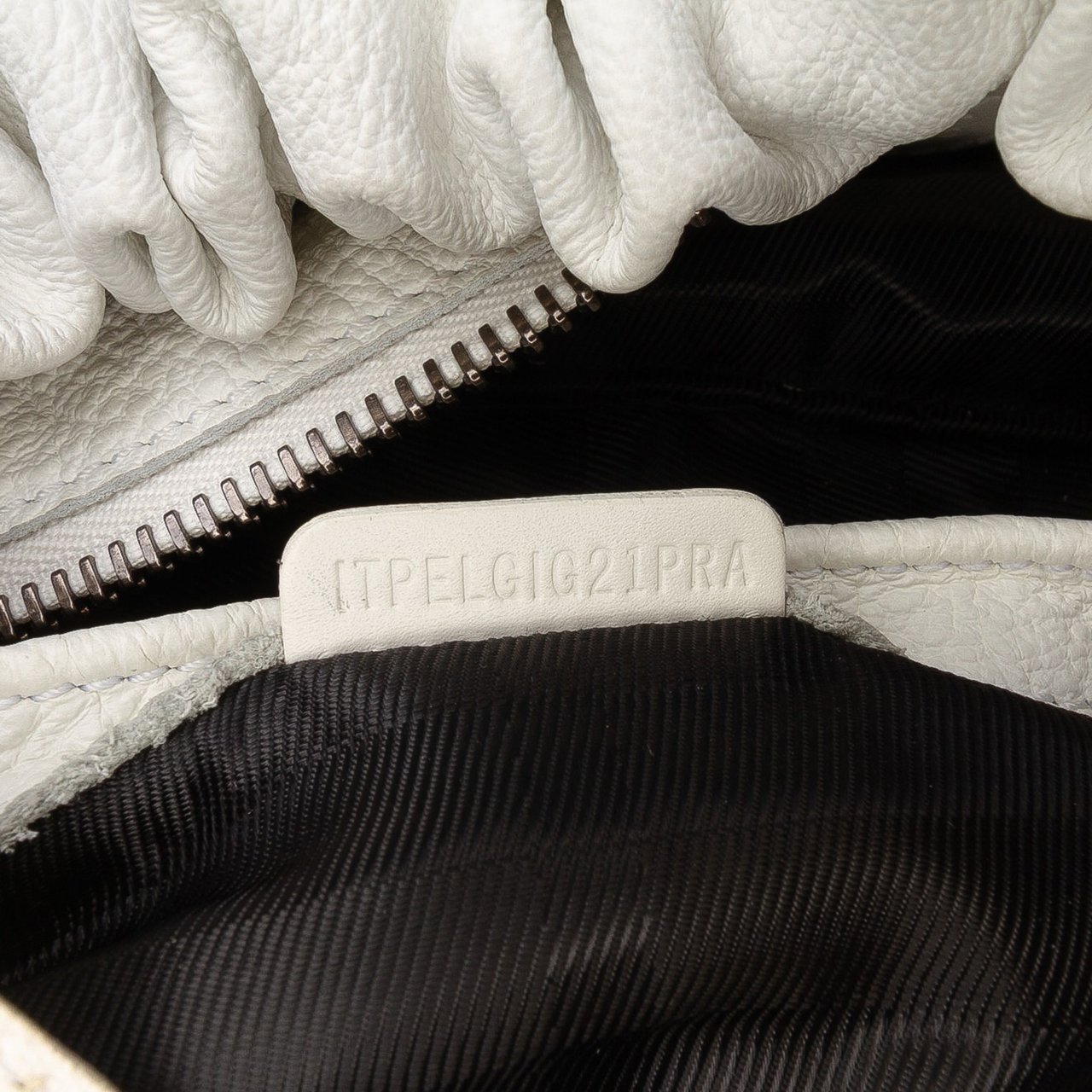 Burberry Leather Drawstring Shoulder Bag Wit