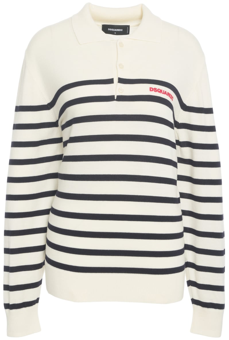 Dsquared2 Pullover con collo polo Wit