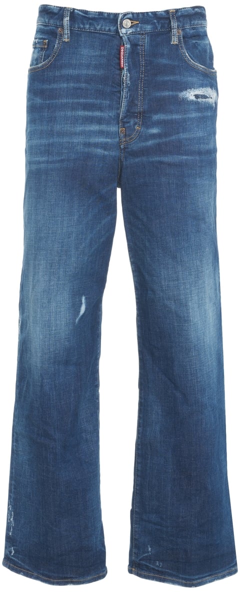 Dsquared2 Jeans wide leg Blauw