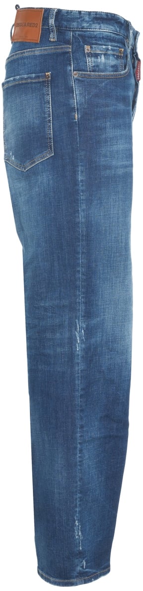 Dsquared2 Jeans wide leg Blauw