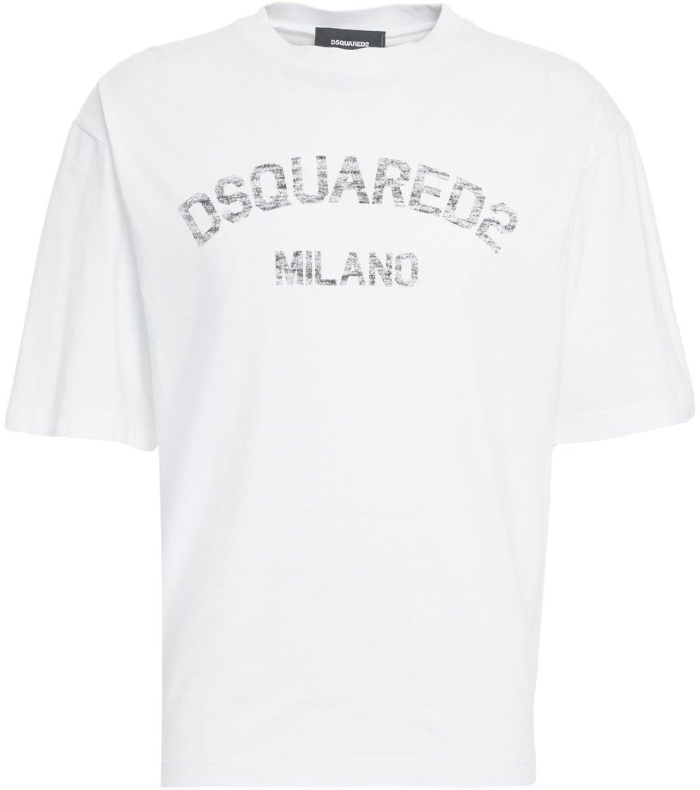 Dsquared2 T-shirt con stampa logo Wit