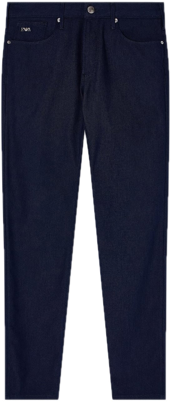 Emporio Armani J06 Micro Polka-dot Blue Blauw