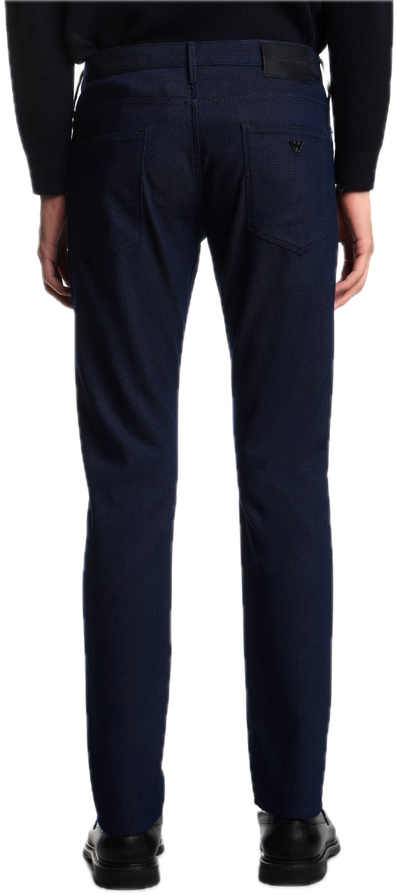 Emporio Armani J06 Micro Polka-dot Blue Blauw