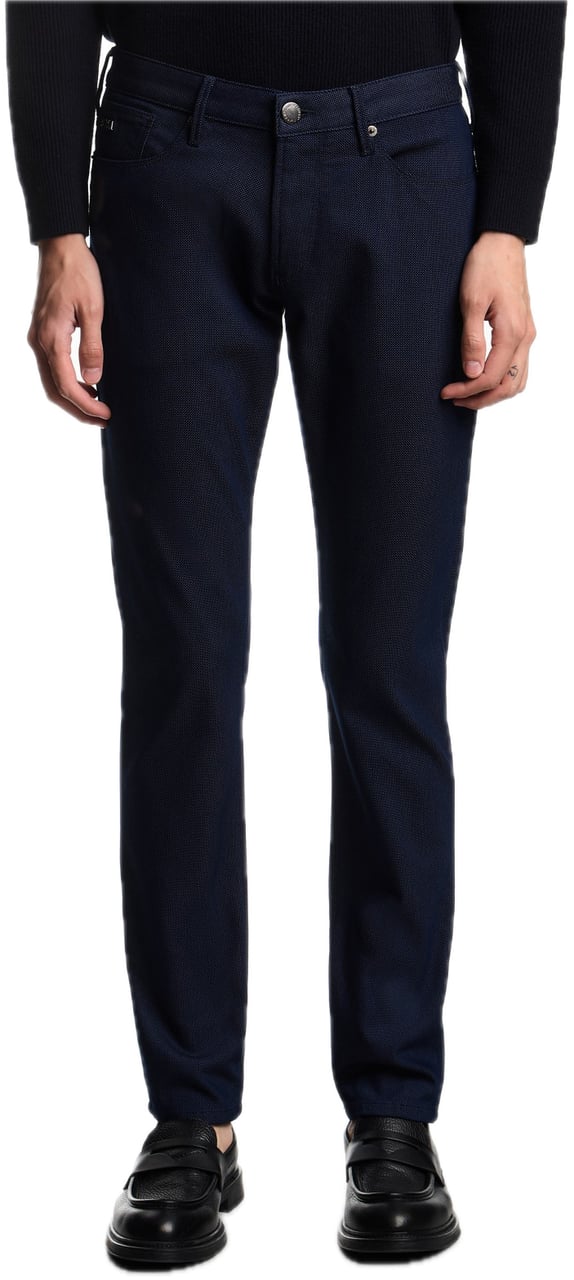 Emporio Armani J06 Micro Polka-dot Blue Blauw