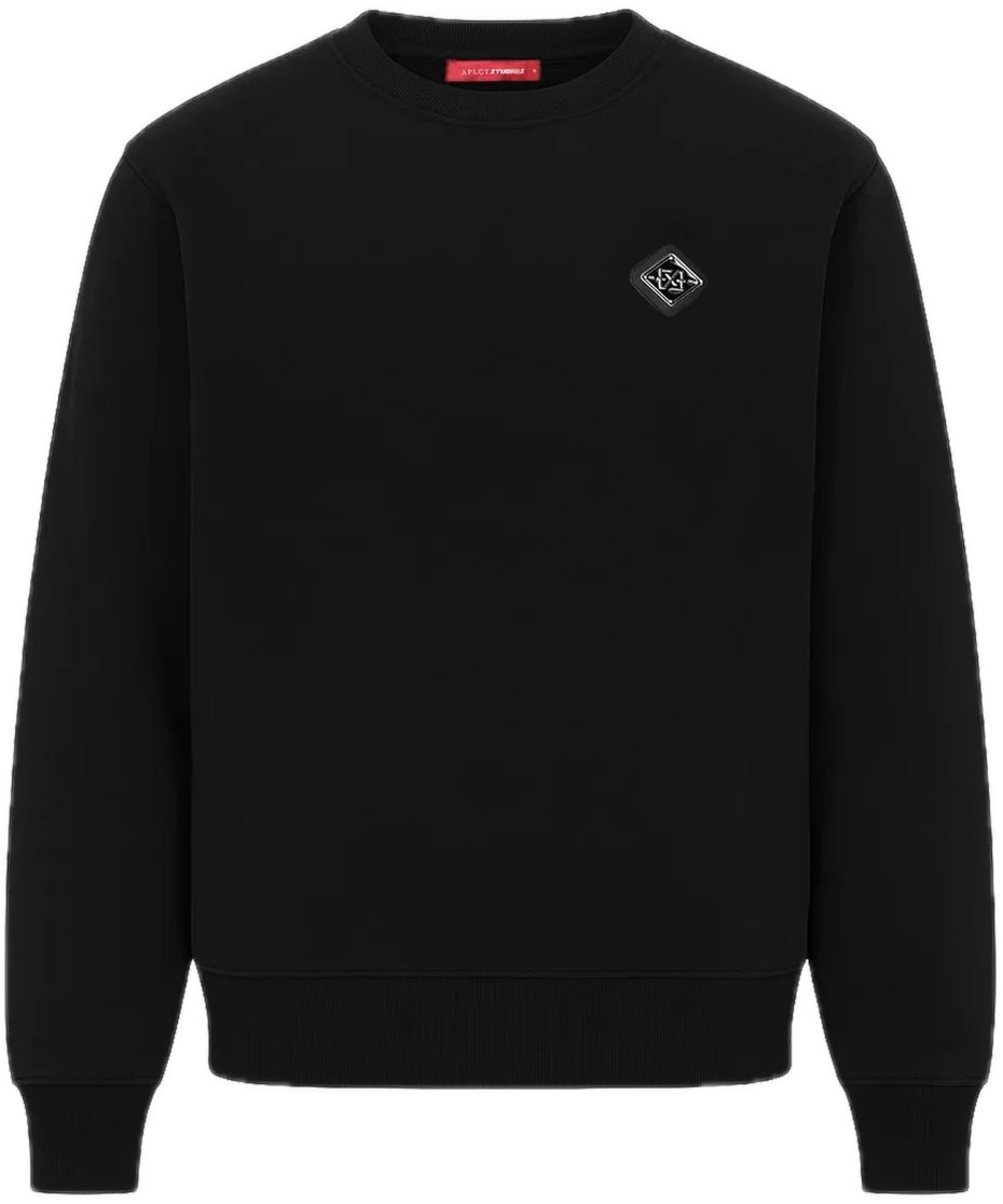 XPLCT Studios Plate Crewneck | Blac Zwart