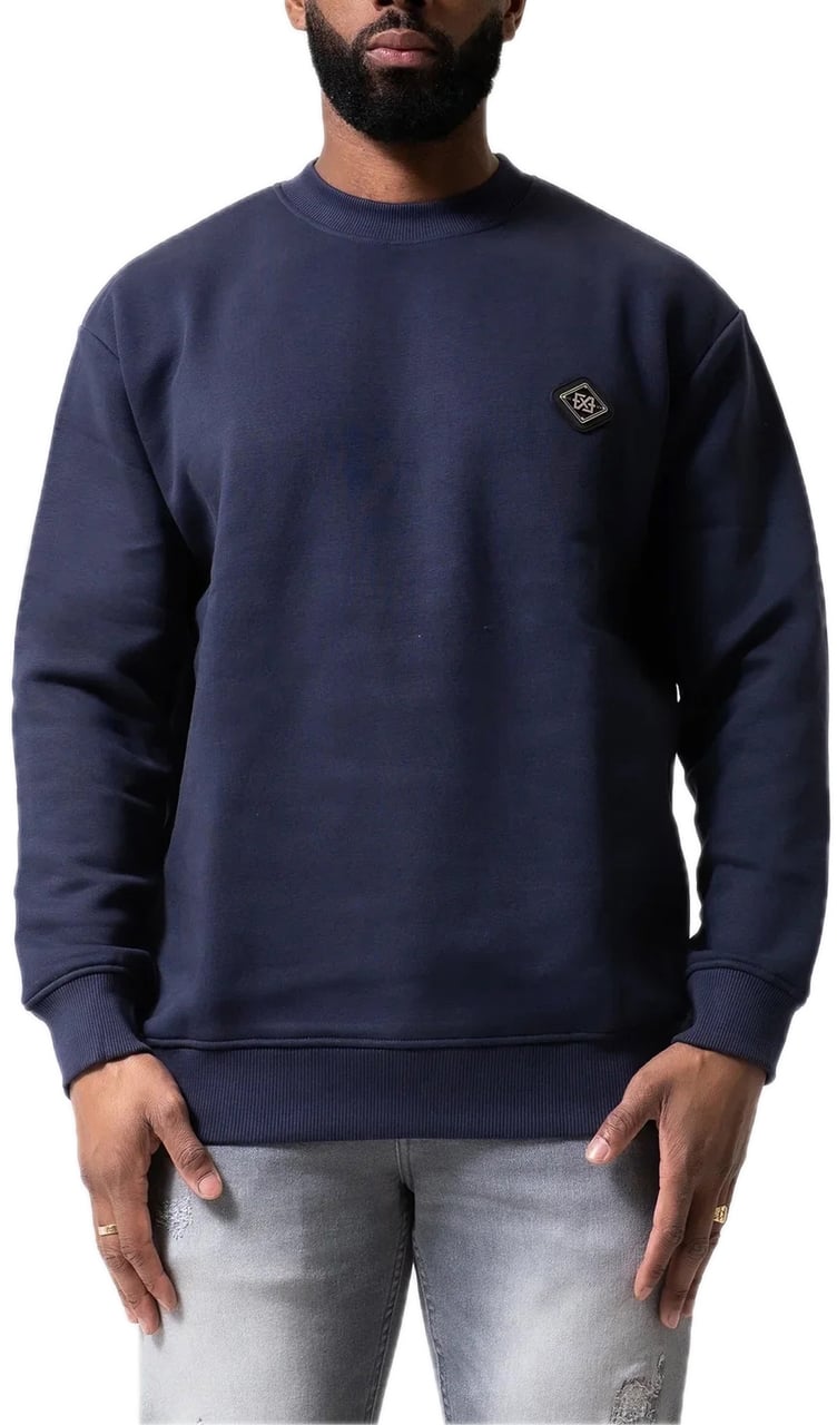 XPLCT Studios Plate Crewneck | Navy Blauw