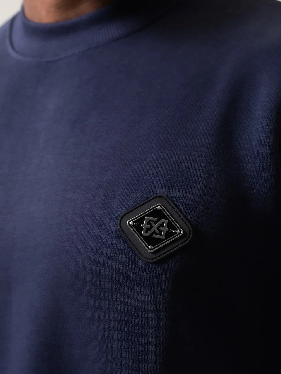 XPLCT Studios Plate Crewneck | Navy Blauw