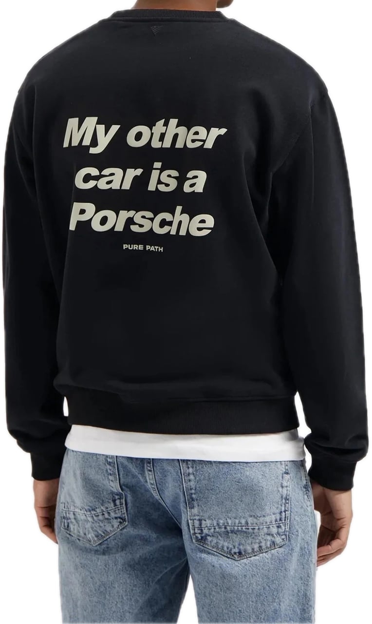 Pure Path My Other Car Sweater Black 25030309 Zwart