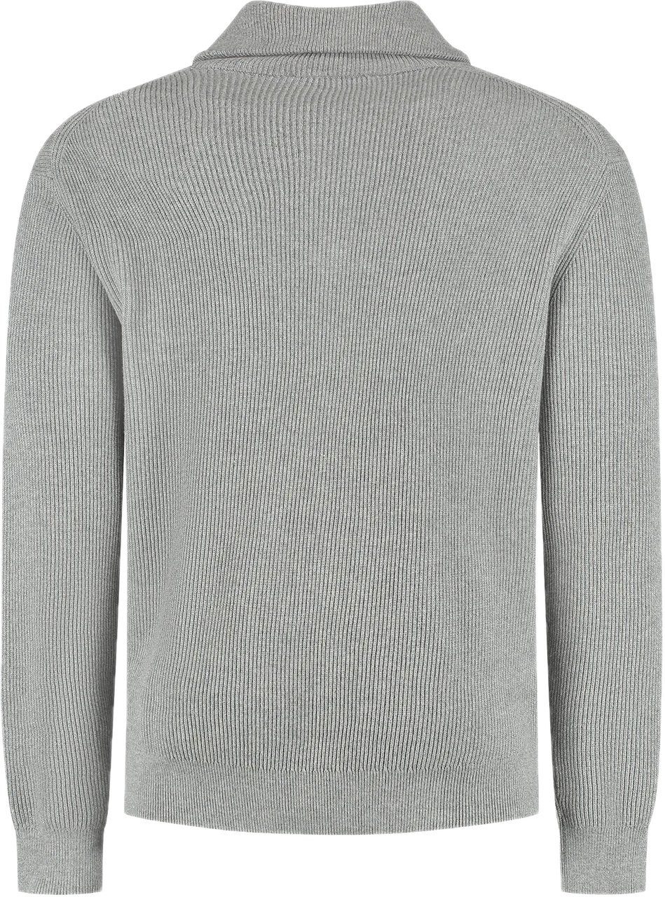 Pure Path Knit Half-zip Sweater 25030806 Grey Grijs