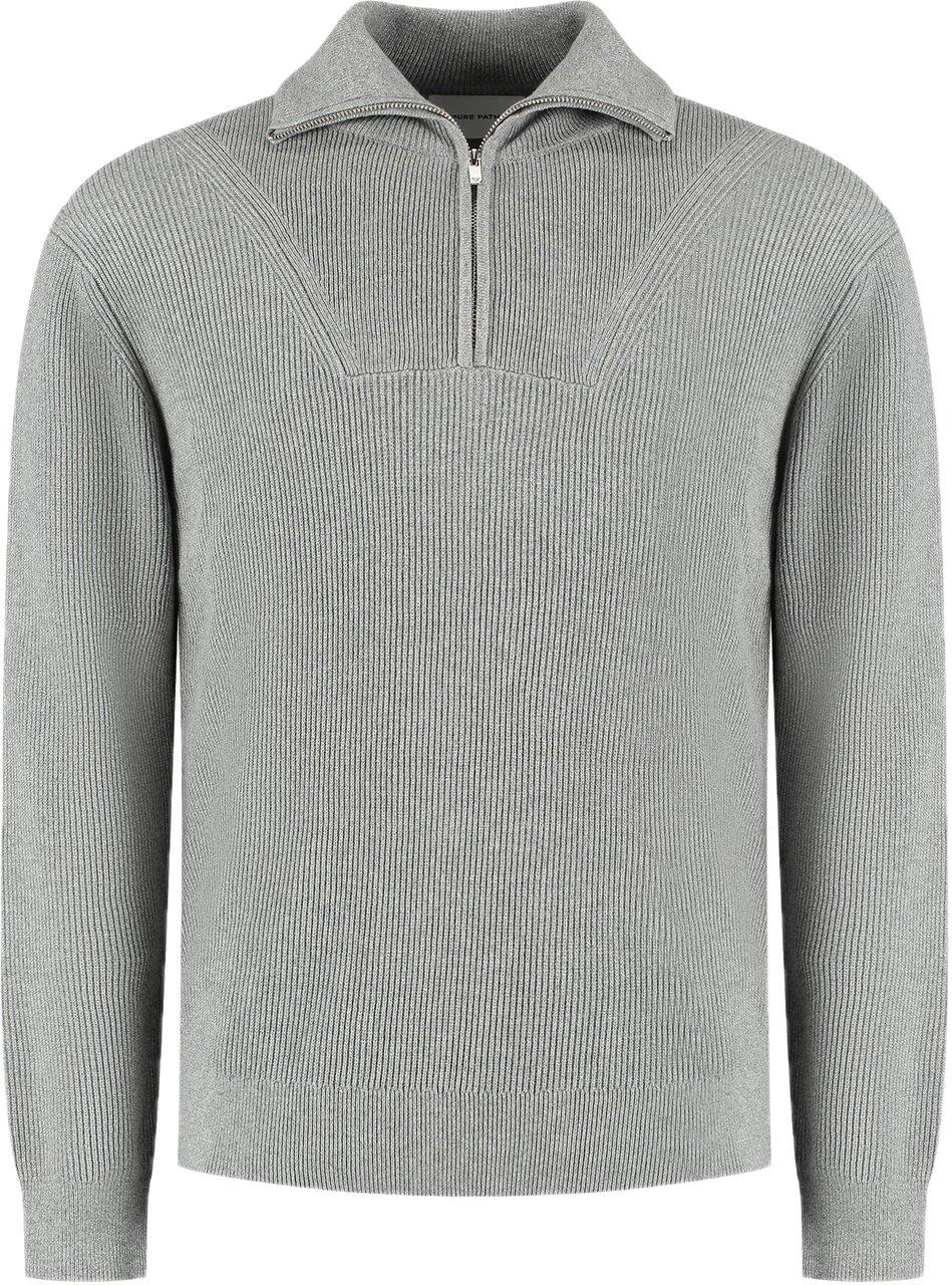 Pure Path Knit Half-zip Sweater 25030806 Grey Grijs