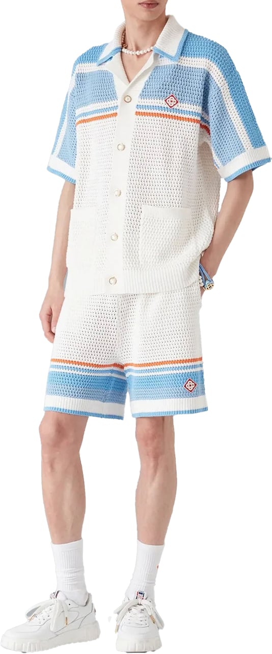 Casablanca FAUX CROCHET SHIRT Wit