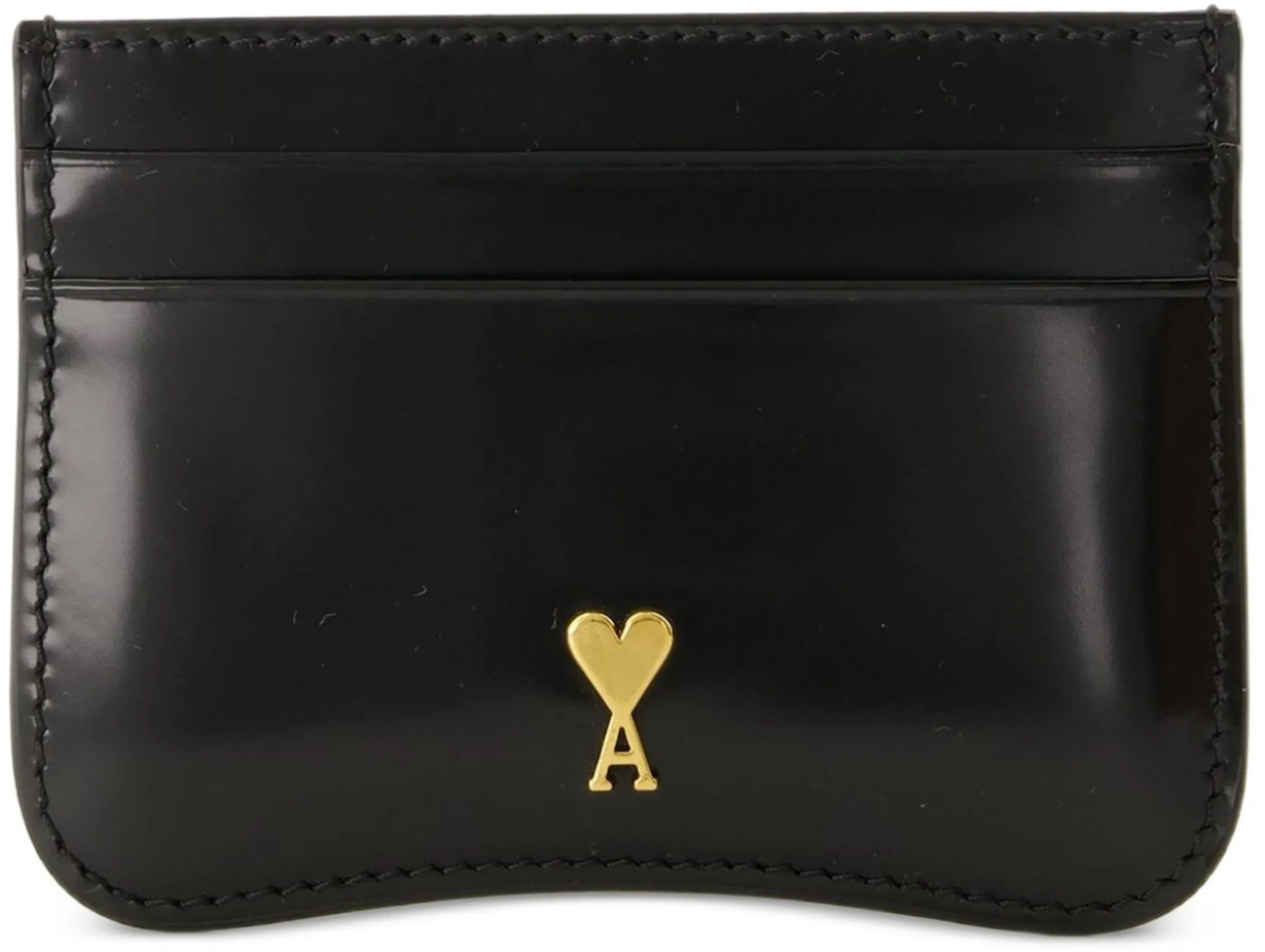 AMI Paris PARIS PARIS CARD HOLDER BLACK Zwart