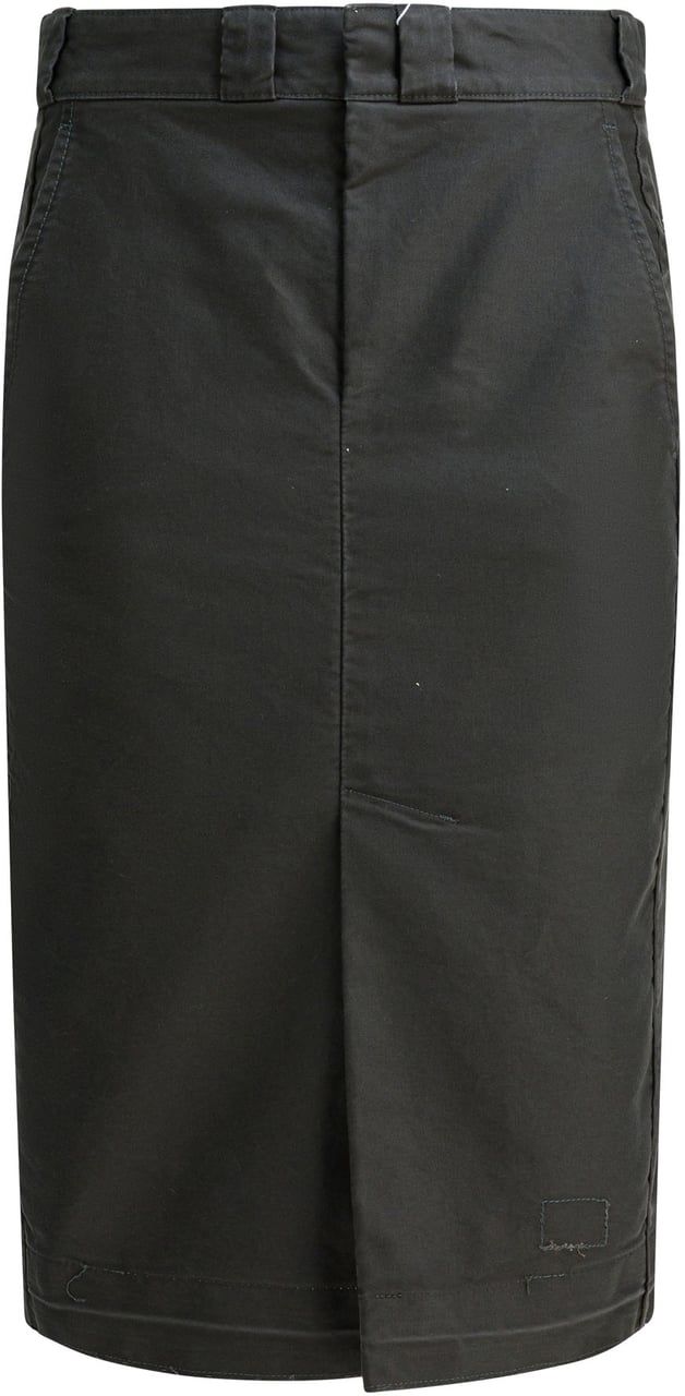 Maison Margiela Cotton midi skirt Grijs