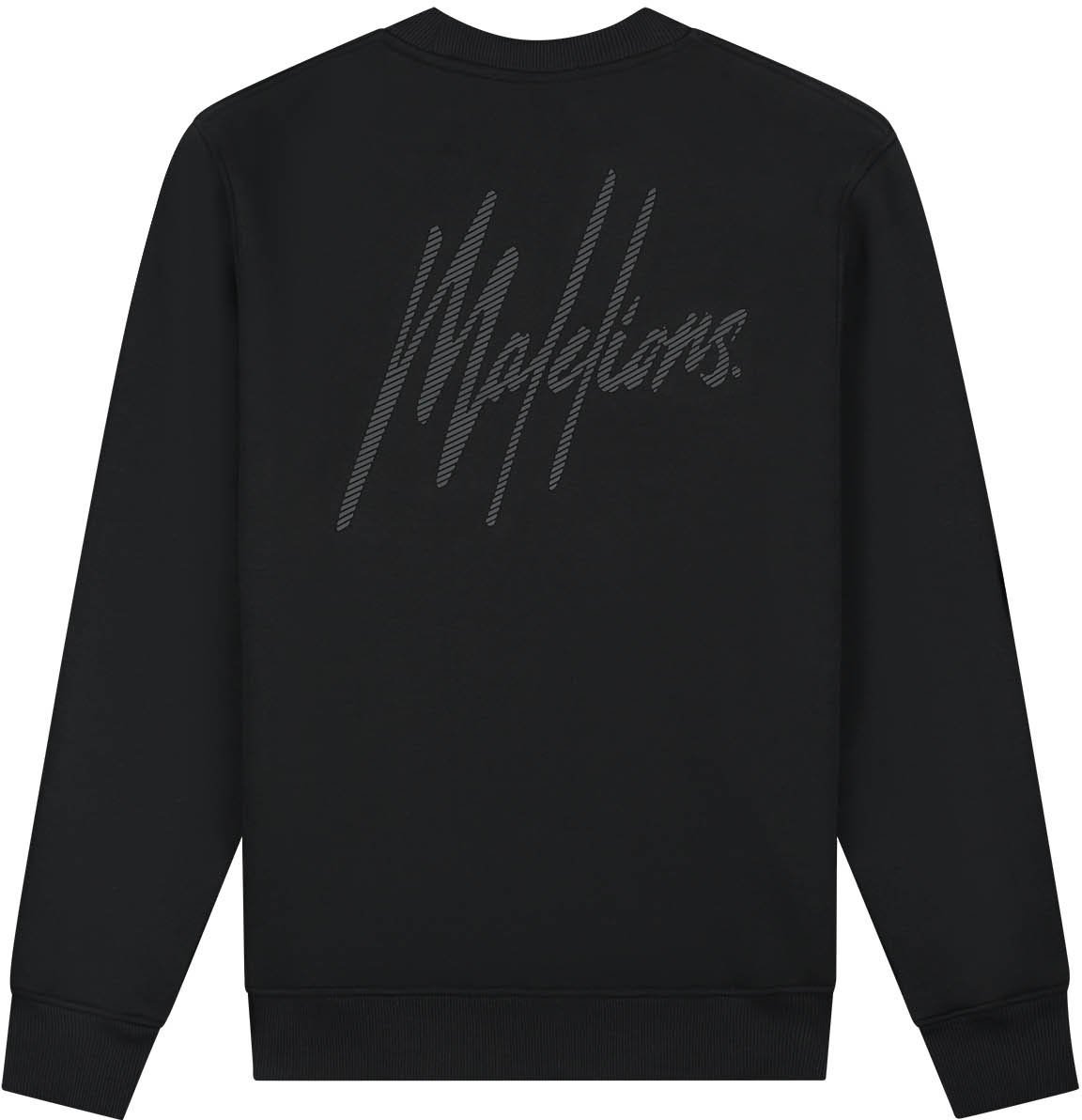 Malelions Malelions Men Striped Signature Sweater Zwart