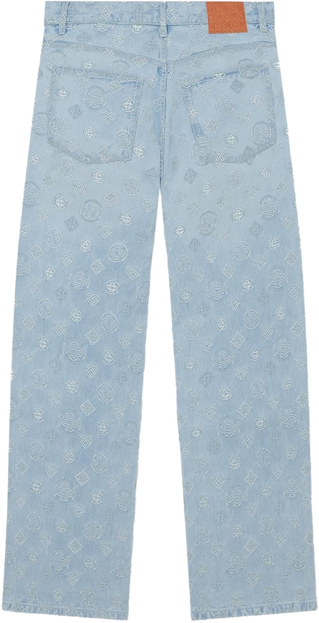 Casablanca Heren RELAXED-FIT MONOGRAM JEANS Blauw