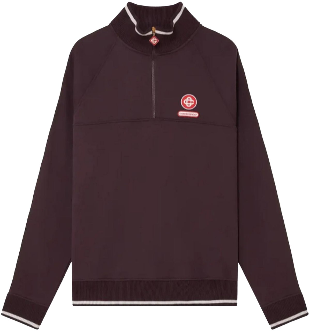 Casablanca Heren 1/4 ZIP LAUREL SWEATSHIRT Geel