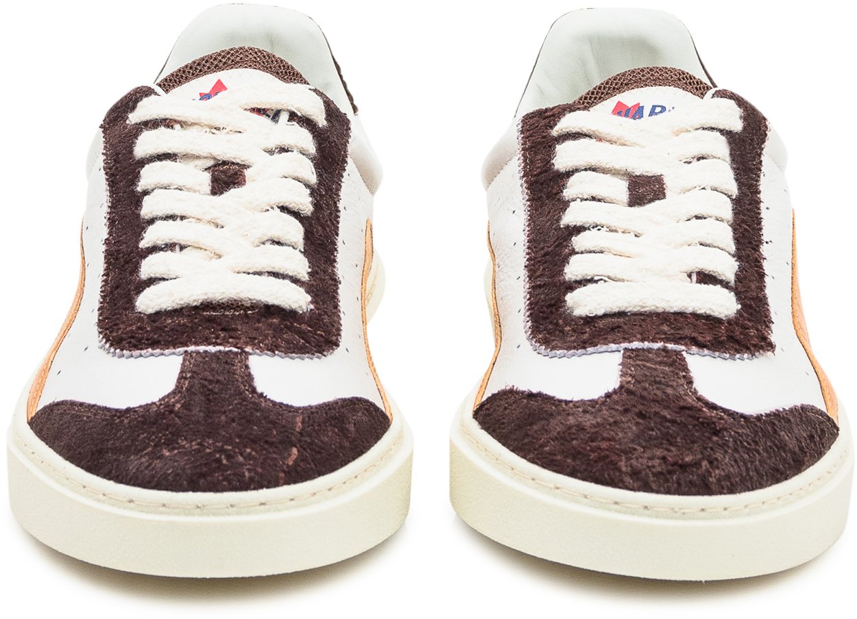 Dsquared2 Dsquared2 Sneakers 1964 Bianche e Marroni in Pelle e Suede Wit