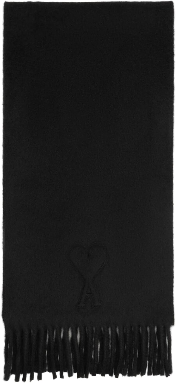 AMI Paris ADC EMBOSSED SCARF ANTHRA Grijs