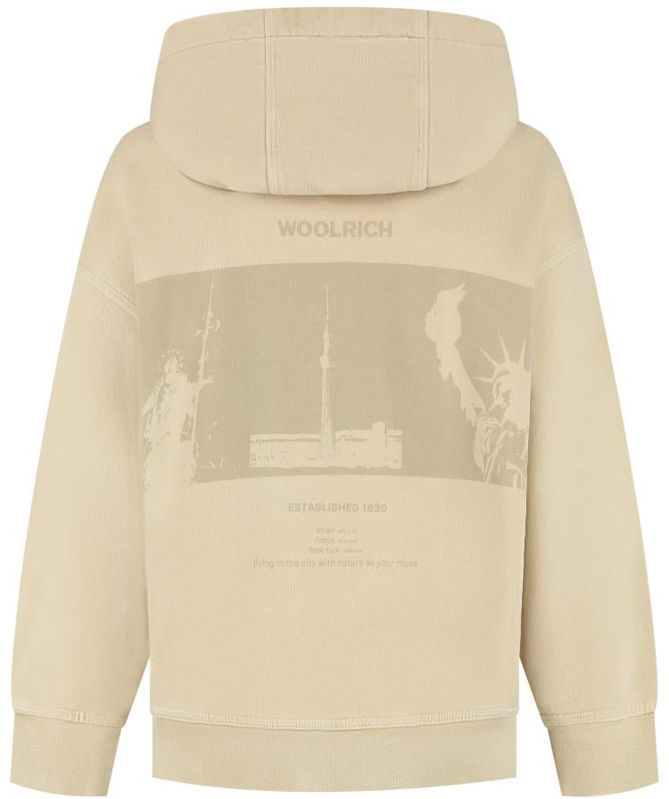 Woolrich Graphic Hoodie Beige