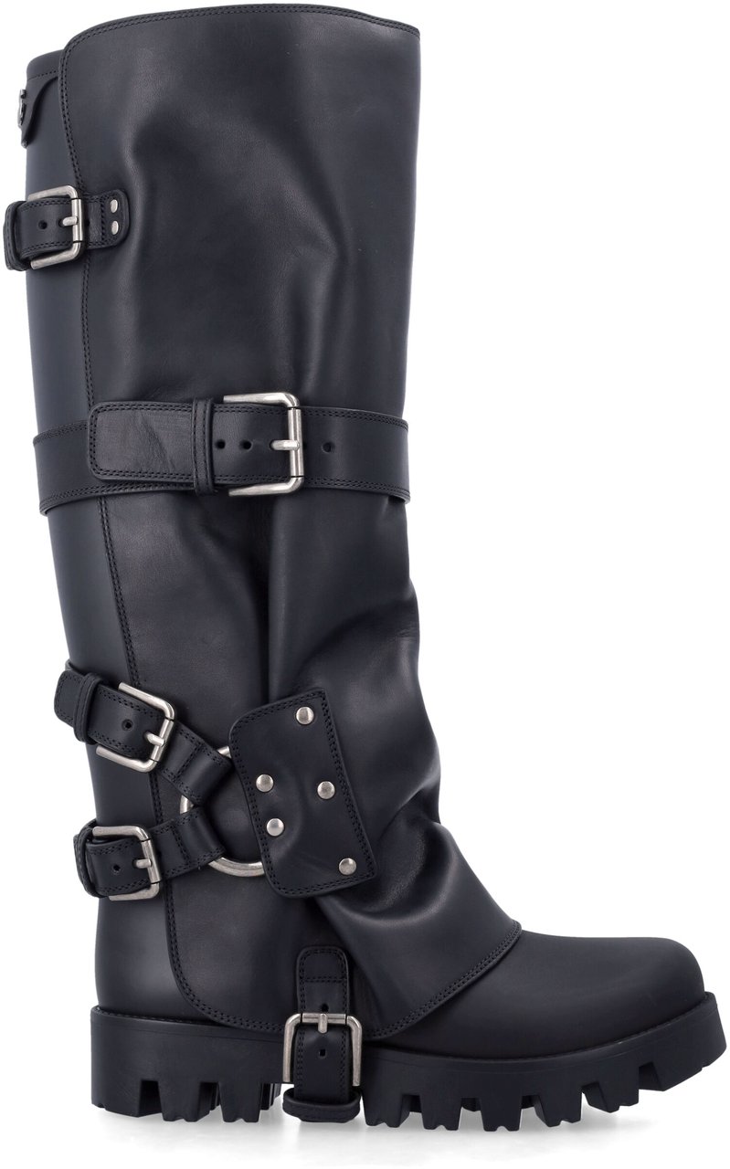 Dolce & Gabbana Rainbiker Boot Nero Zwart