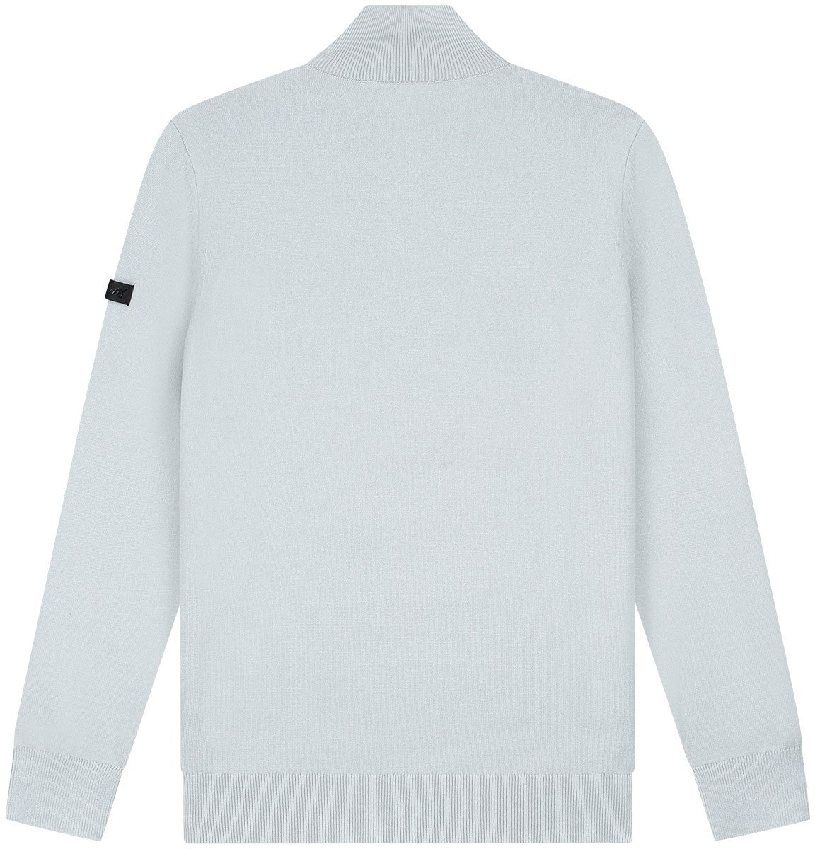 Malelions Malelions Men Knitted Quarter Zip Grijs