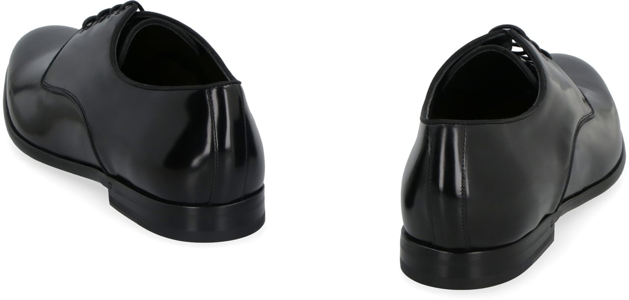 Dolce & Gabbana Leather lace-up derby shoes Zwart
