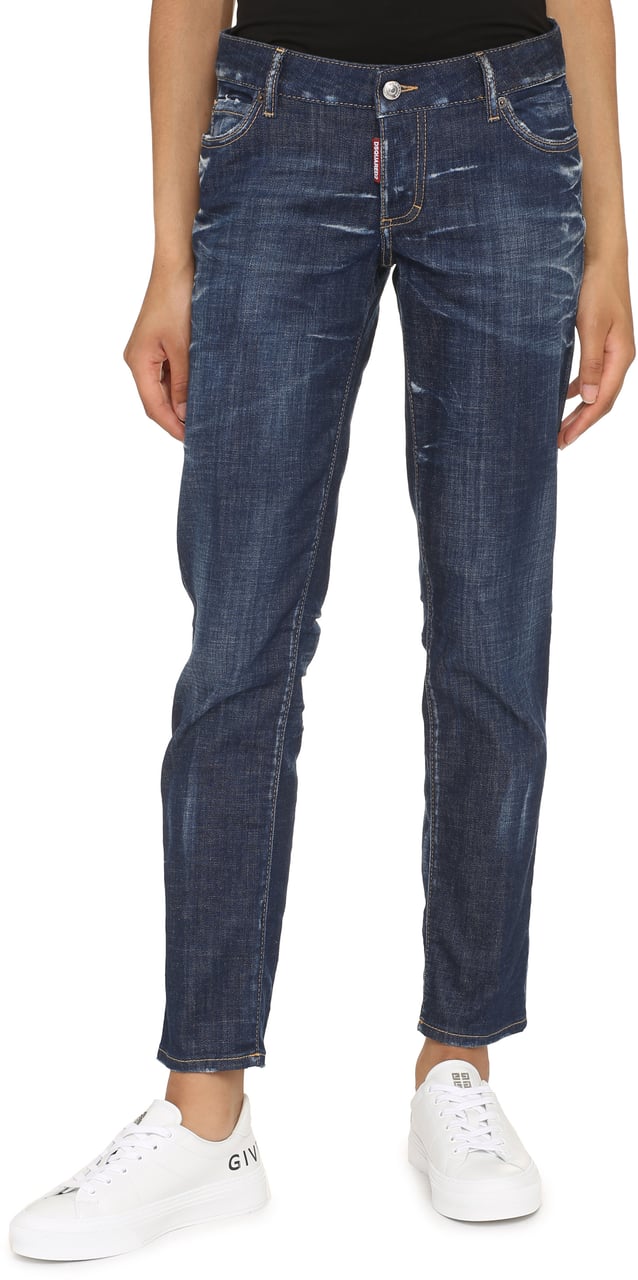 Dsquared2 Jennifer straight leg jeans Blauw