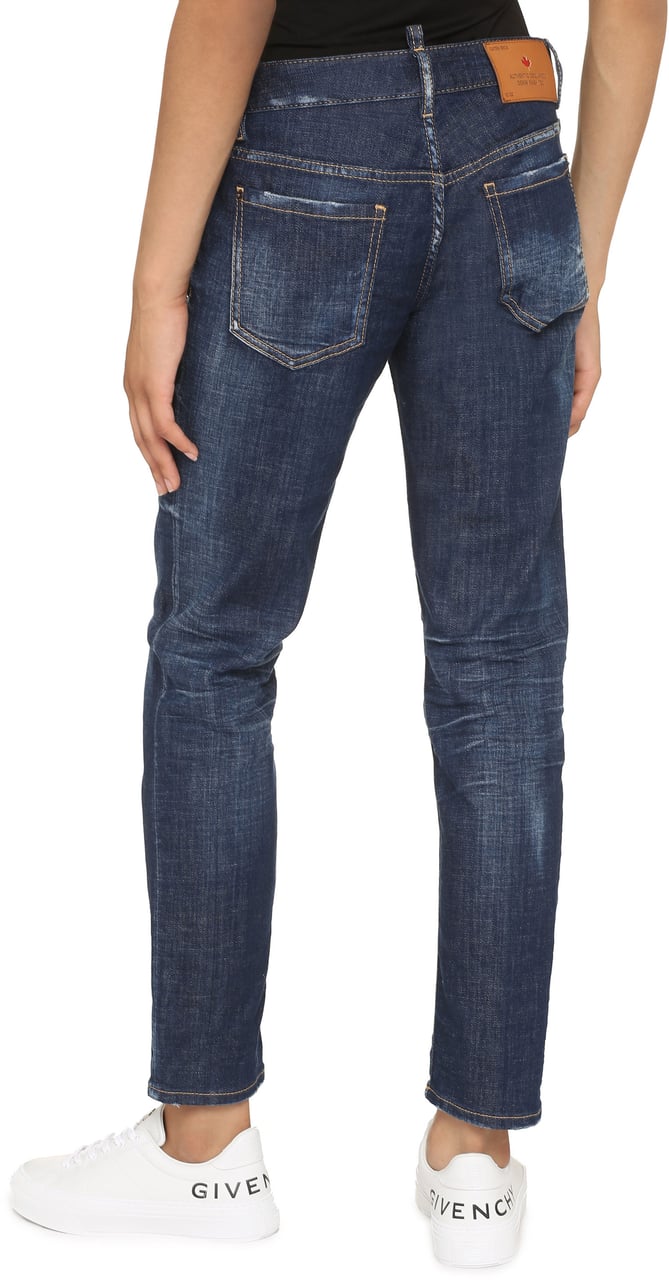 Dsquared2 Jennifer straight leg jeans Blauw