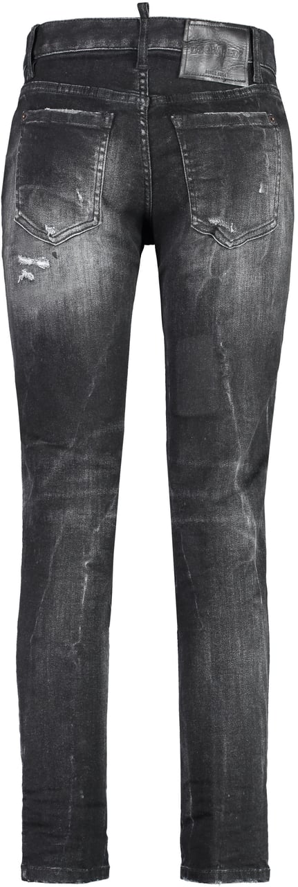 Dsquared2 Twiggy stretch cotton cropped jeans Zwart